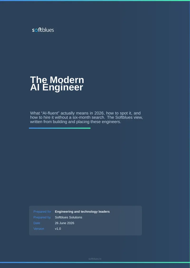 Cover of the Softblues guide The Modern AI Engineer