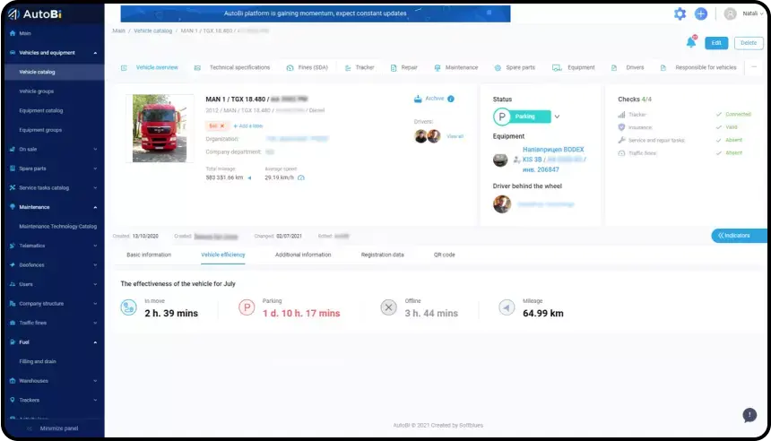 Vehicle Profile and Efficiency Overview
