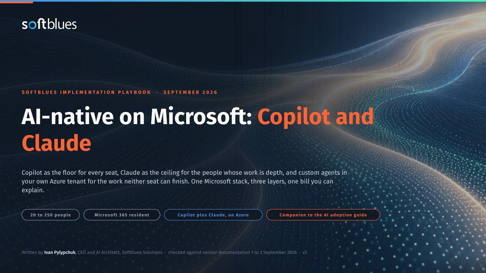 Cover of AI-native on Microsoft: Copilot and Claude