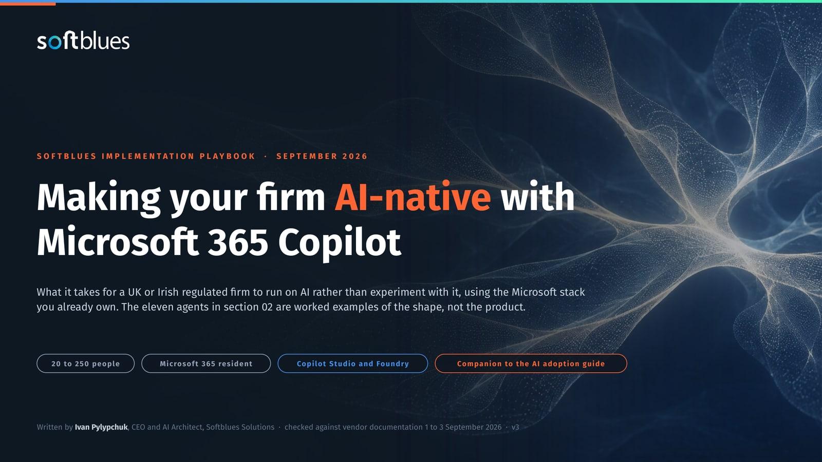 Cover of Making your firm AI-native with Microsoft 365 Copilot